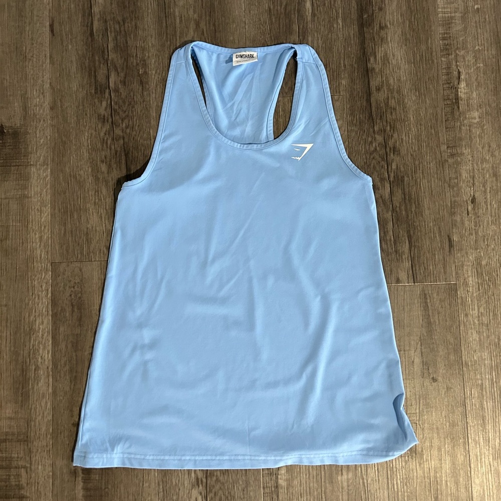 Gymshark Light Blue Racerback Tank Top
